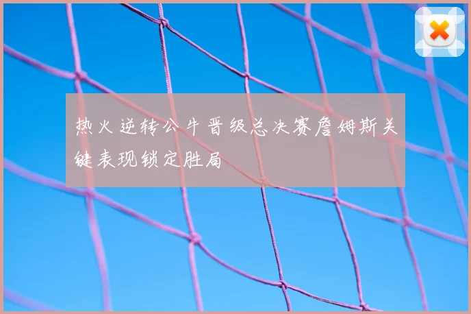 热火逆转公牛晋级总决赛詹姆斯关键表现锁定胜局